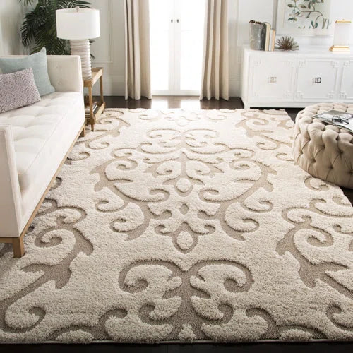 Blaris Shag Performance Damask Rug