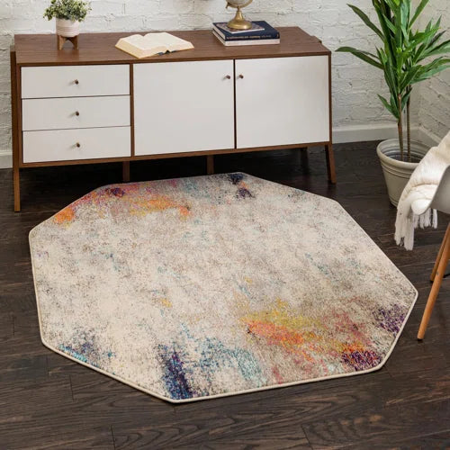 Keimar Washable Abstract Indoor Rug