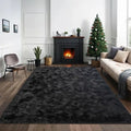 Antrese Shag Black Area Rug