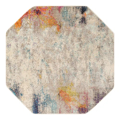 Keimar Washable Abstract Indoor Rug